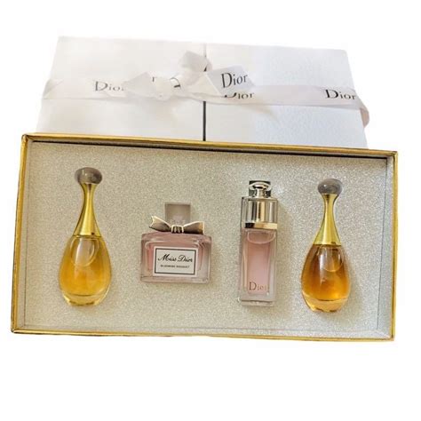 dior perfume and lotion set|christian dior perfume miniature sets.